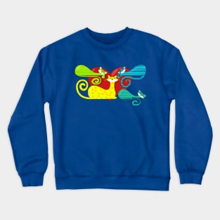 colorful cats Crewneck Sweatshirt